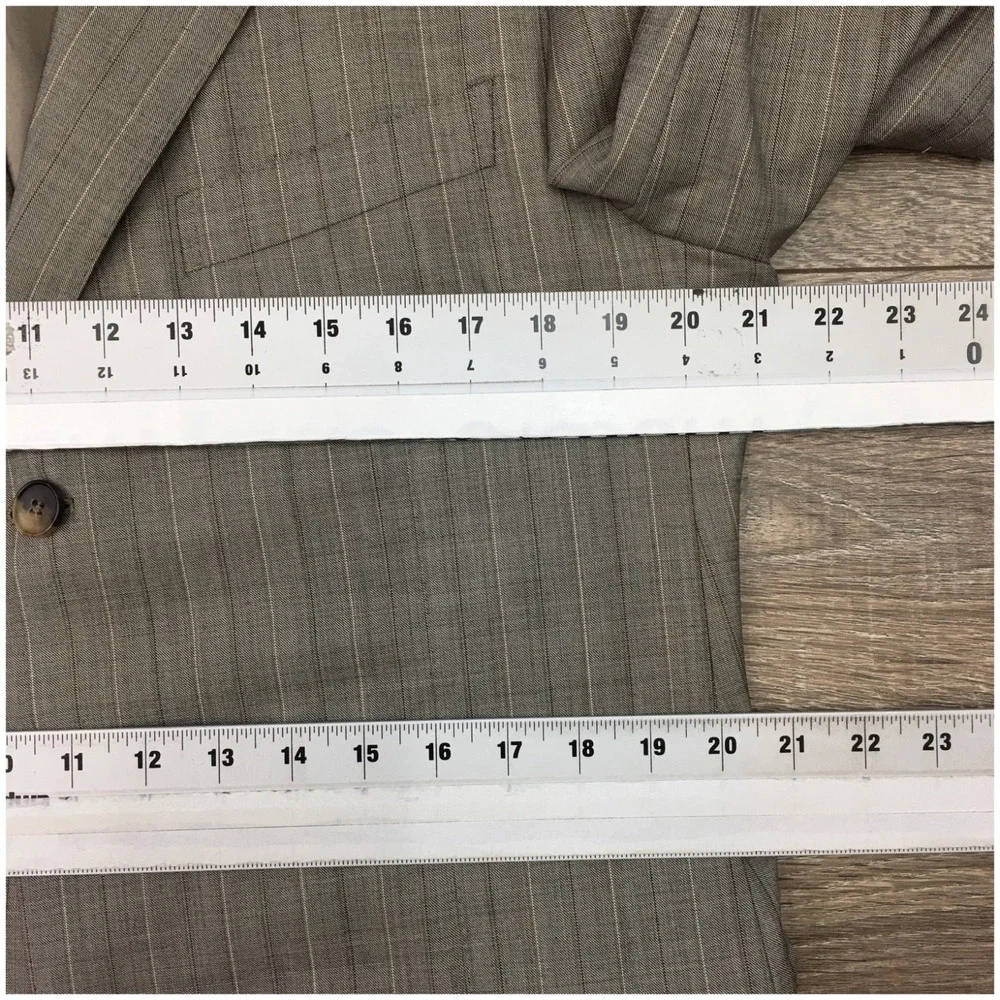 ZEGNA 15 MILMIL 15 Mens Wool Suit Jacket Blazer Sport Coat Casual Size 42L Brown